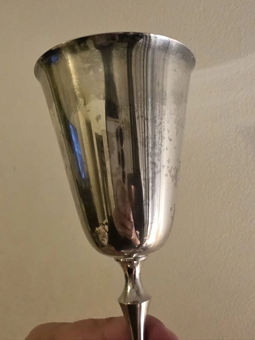 Vintage Kirk International KI Silver Plated Goblets Spain – Pair 8”